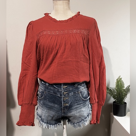 2️⃣6️⃣Balloon sleeve fall blouse - Picture 2 of 5